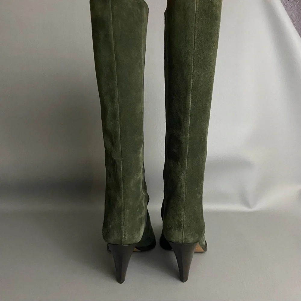 Isabel Marant - Rouxy Suede Boot Olive Green EXCELLENT condition - Sz 38 - Picture 4 of 13